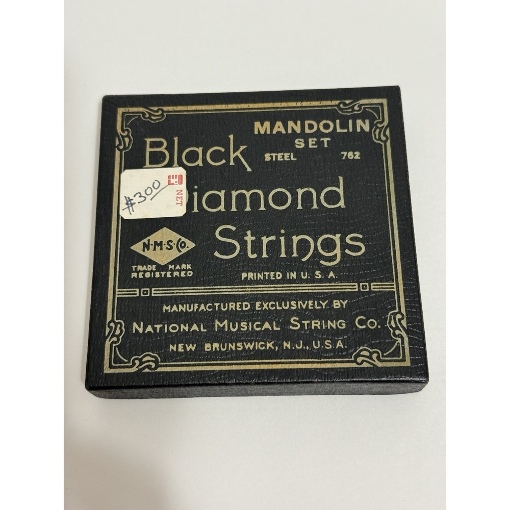 Vintage NOS - Black Diamond Mandolin Strings #762 Silver Plated‎ Copper/Steel